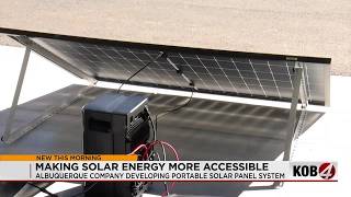 Albuquerque company develops portable solar panel system