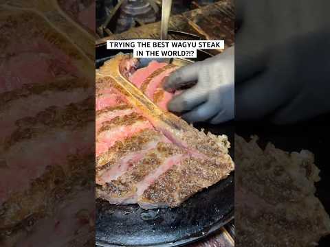 Tried the best Wagyu steak in Tokyo, Japan #shorts #food #steak #japan