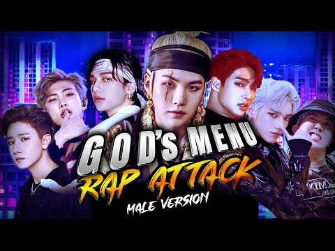 BTS/Stray Kids/Ateez/MONSTA X /NCT/EXO - "GOD'S MENU" (Male Version) Mashup | Rap Attack KPOP