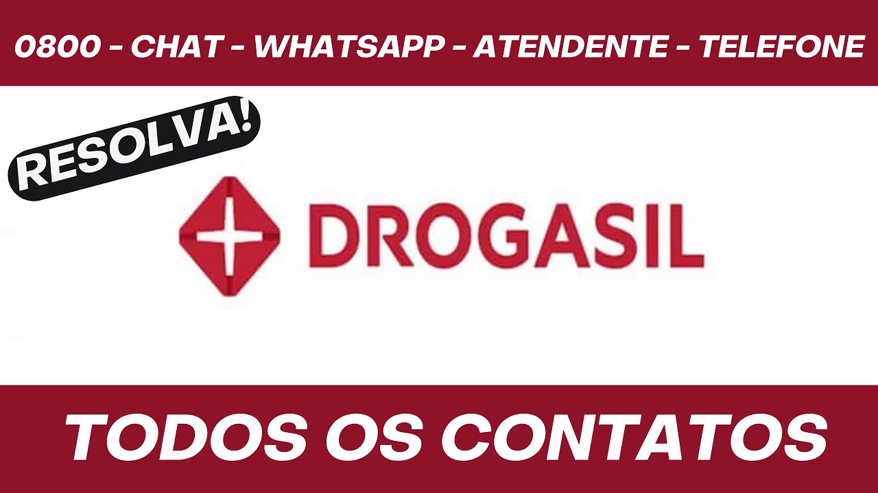 TODOS OS CONTATOS DA DROGASIL: 0800, Chat, WhatsApp, Antendente, telefone e mais