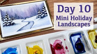 Day 10 Of 12 Mini Holiday Landscapes - A Frozen River