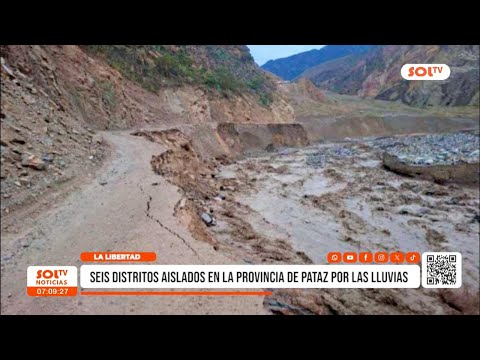 La Libertad: Pataz queda aislada tras colapso de carretera