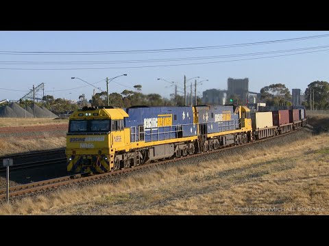 4PM6 Pacific National Container Freight Train - PoathTV Australian Rail Transport