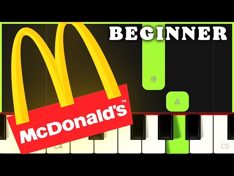 McDonalds Jingle Theme | SUPER EASY BEGINNER PIANO TUTORIAL