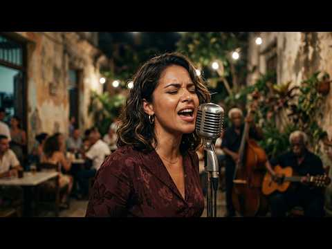 Bolero en La Habana Vieja 🌙 Café Antiguo, Tabaco y Romance | Cuban Night Atmosphere
