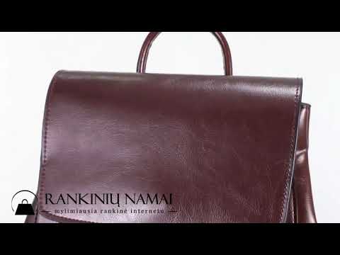 Odinė kuprinė ruda