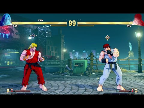 Ken Vs Ryu (Hardest AI) Street Fighter V:CE