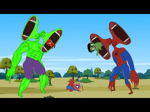 SPIDER Godzilla vs IRO Shin Godzilla - HULK vs SPIDER Siren Head [HD]| Godzilla Animation