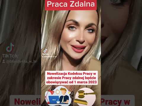 Praca Zdalna w Kodeksie pracy od 1 marca 2023 r. #tippracownika #pracazdalna #blondynkawhr