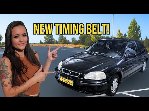 Replacing the timing belt on my Honda Civic D14!
