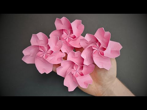 This Origami Sakura Looks Just Like a Real Flower 🌸