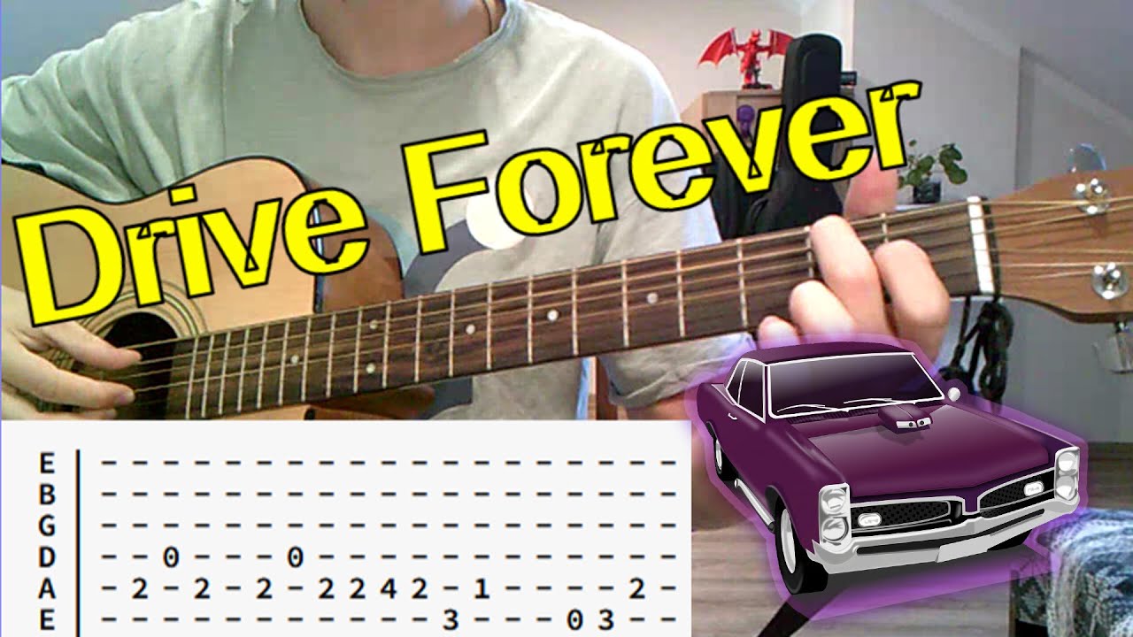 TAB Drive Forever on Guitar | Easy Version