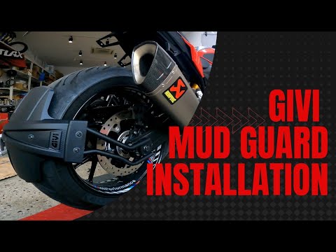《F900XR》GIVI Mudguard installation