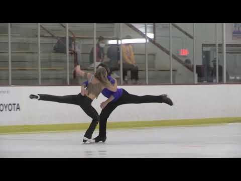 Eva Pate and Logan Bye US Figure Skating Championship Series-Blaine, MN. Sr. Rhythm Dance 10-6-21