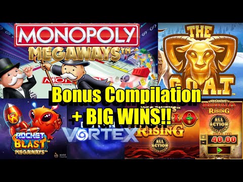 Thumbnail for video: New Pragmatic, Rocket Blast Megaways, The GOAT Maxed x2, Slot Vegas, Monopoly Megaways + BIG WINS!!