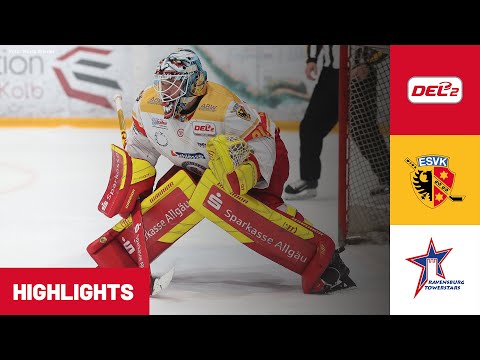 DEL2: ESV Kaufbeuren vs. Ravensburg Towerstars | Highlights