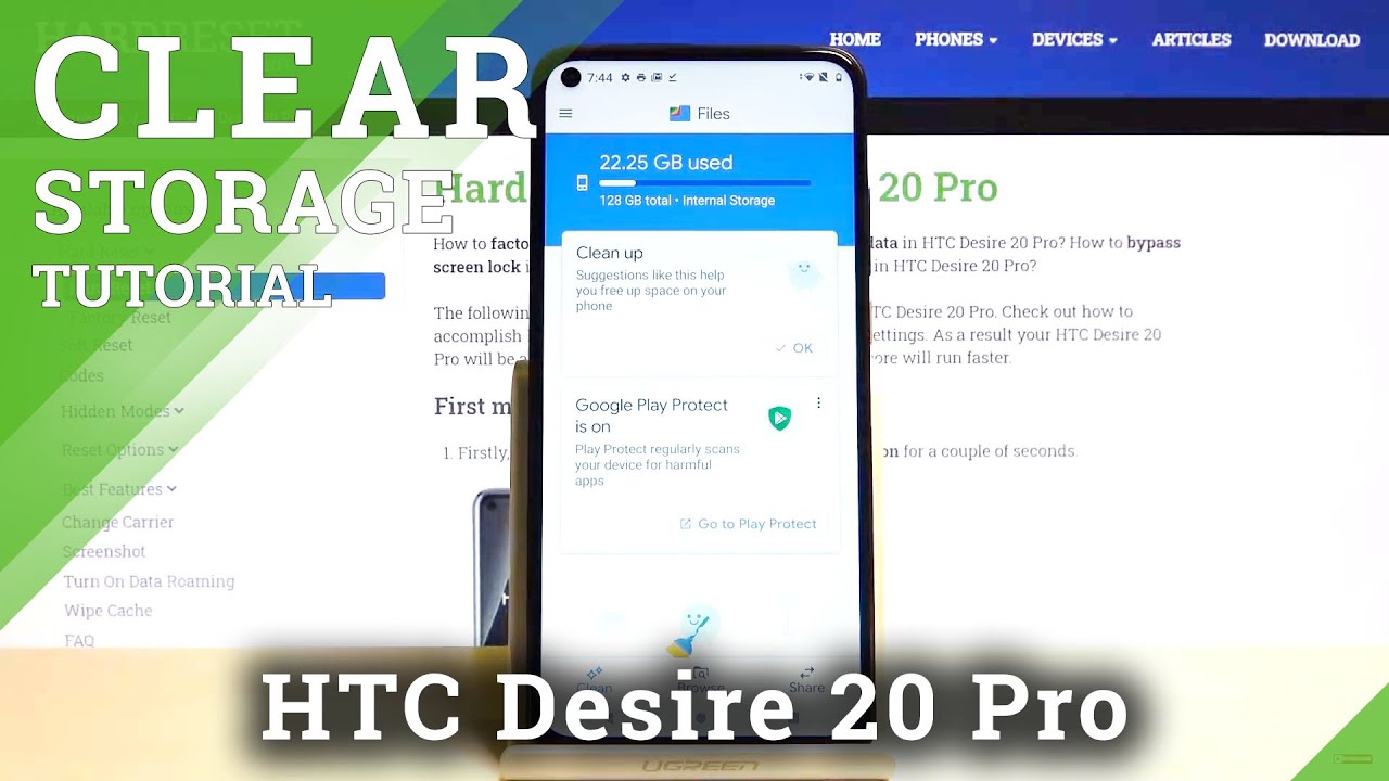 How to Clean Junk Files in HTC Desire 20 Pro – Clear Storage