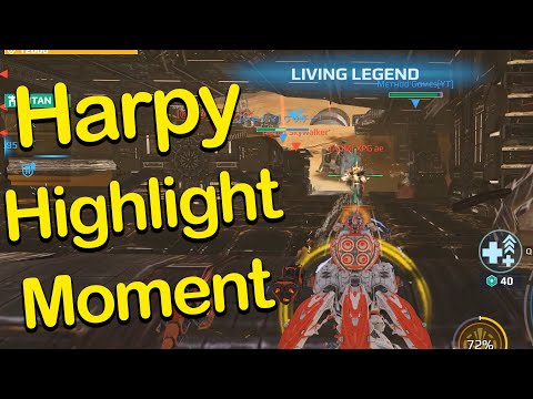 HMG Harpy highlight gameplay war robots WR robot