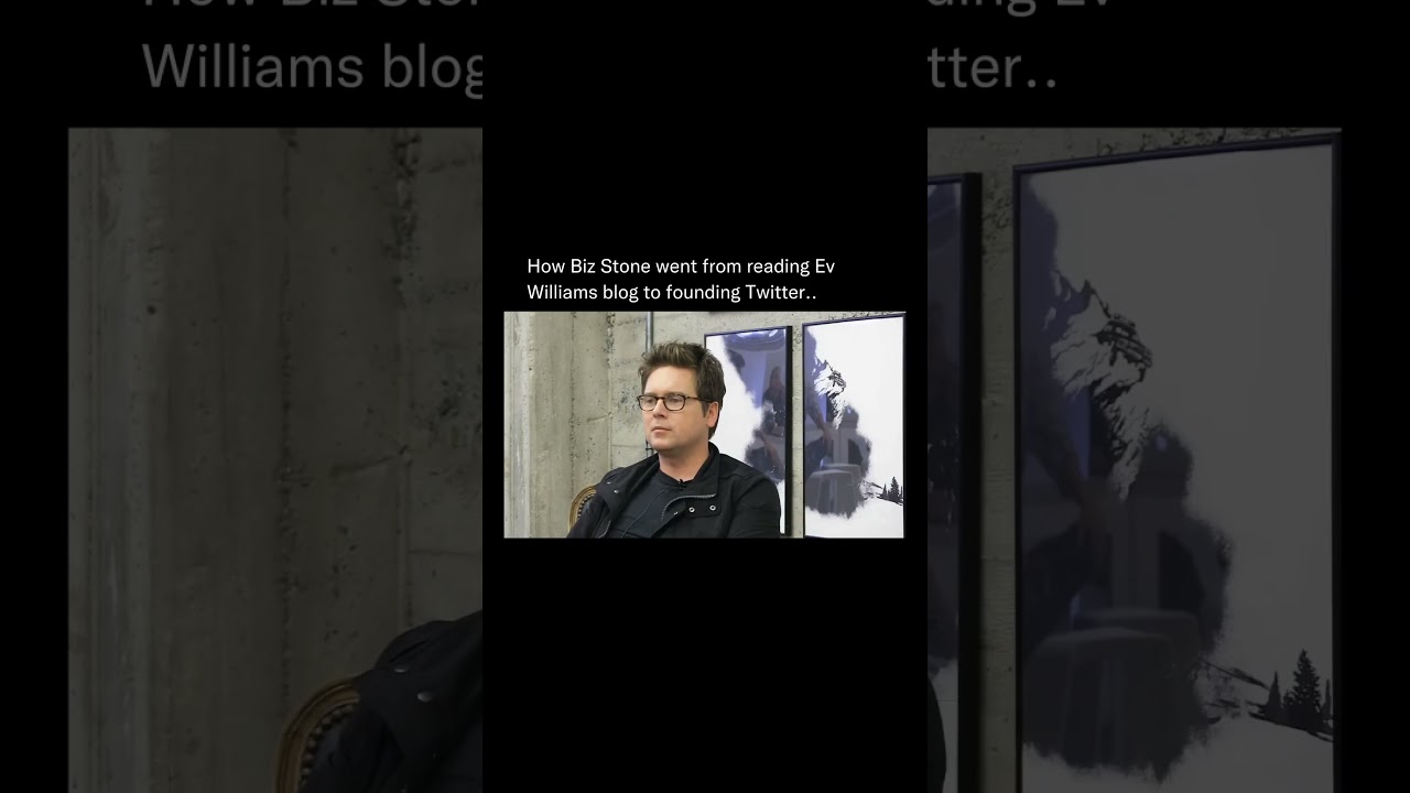 How Biz Stone went from reading EV Williams blog to founding Twitter.