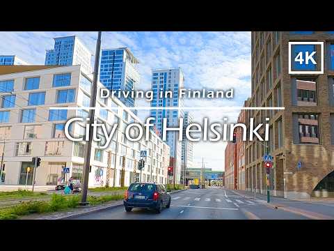 Driving in City of Helsinki, Finland - 4K