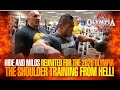 HIDE AND MILOS REUNITED FOR THE 2020 OLYMPIA - THE SHOULDER TRAINING FROM HELL!
