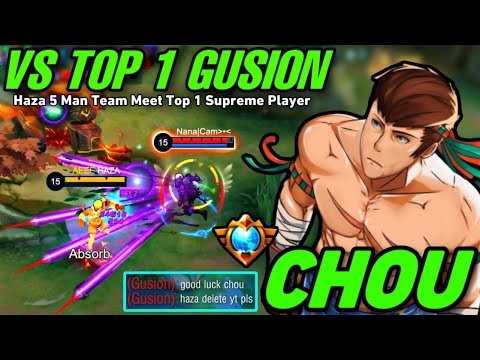 PRO OFFLANE CHOU VS TOP 1 SUPREME GUSION PLAYER | WHO WILL WIN?!