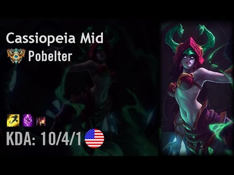 Cassiopeia Mid vs Azir - Pobelter - NA Challenger Patch 6.11