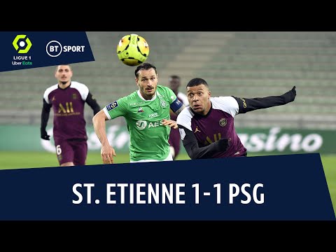 Saint Etienne vs PSG (1-1) | Ligue 1 Highlights