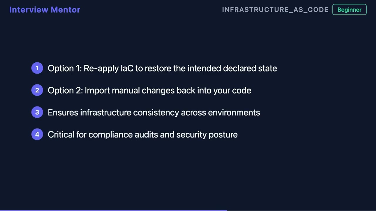 What is Drift Detection? | IaC Interview Q&A