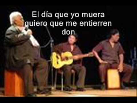 MIS CENIZAS- EL SAMBO CAVERO..CON LETRA..(CANTO INEDITO)2009