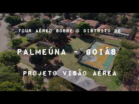 PALMEÚNA DISTRITO DE JANDAIA GOIÁS, PROJETO VISÃO AÉREA - TOUR AÉREO POR TODA CIDADE.