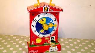 Childs Bedtime Baby Music Lullaby Fisher Price Music Box Teaching Clock