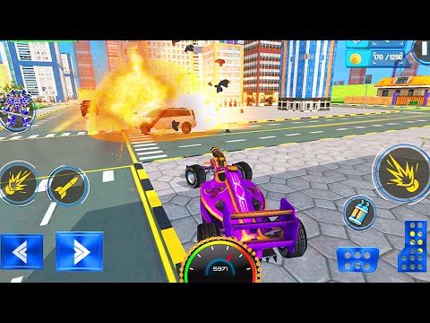 Multi Robot Car Game Formula Car Robot Transform - Bus Driver Game - Android GamePlay #2