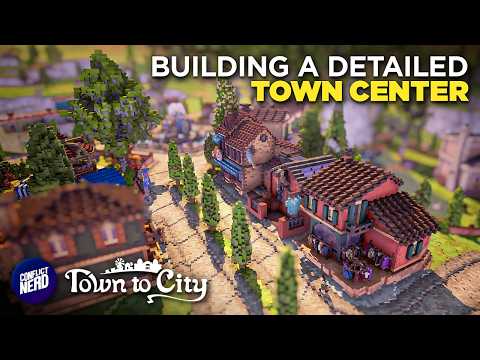 Building a Beautiful Town Square with a City Hall & Fountain — Town to City
