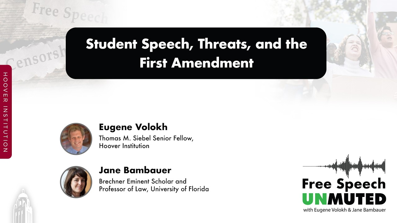 Student Speech, Threats, and the First Amendment