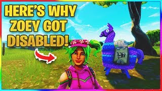 *NEW* HERE&#39;S WHY ZOEY GOT DISABLED! | Fortnite News and Info