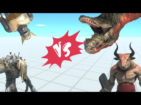 INFERNALS VS PRIMATES VS FANTASY VS C DINOS!   ANIMAL REVOLT BATTLE SIMULATOR