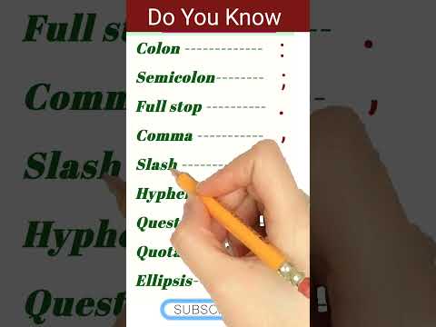 #Colon, #Semicolon, #Full stop, #Comma, #Slash, #Hyphen, #QuestionMark, #QuotationMark, #Ellipsis,