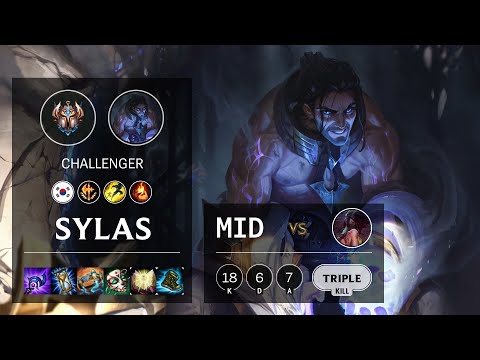 Sylas Mid vs Akali - KR Challenger Patch 10.21