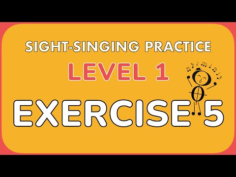 Sight singing practice: Level 1, Exercise 5