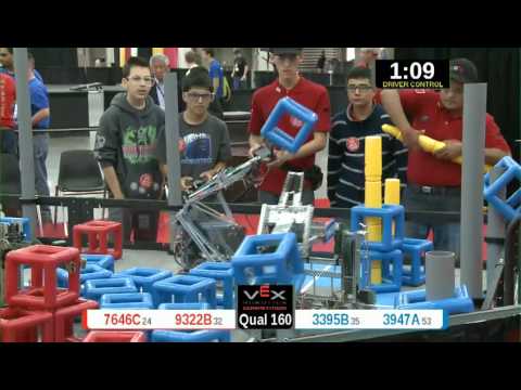 2015 VRC Math Q160 - 7646C 9322B vs 3395B 3947A - 48 to 56 - VEX Worlds 2015 - Math Division