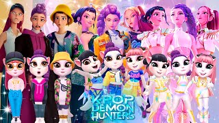 😈🎵 My Talking Angela 2 | K-POP DEMON HUNTERS VS  Saja Boys | New Cosplay | Makeover 🔥✨
