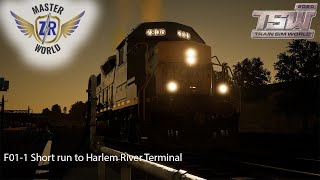 F01-1 Short run to Harlem River Terminal - Northeast Corridor New York - GP38-2 Train Sim World 2020