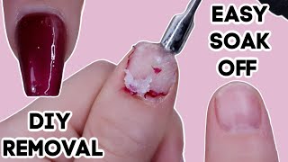 REMOVE ACRYLIC NAILS AT HOME WITH HAND FILE ONLY! SOAK OFF NAIL TUTORIAL - DIY