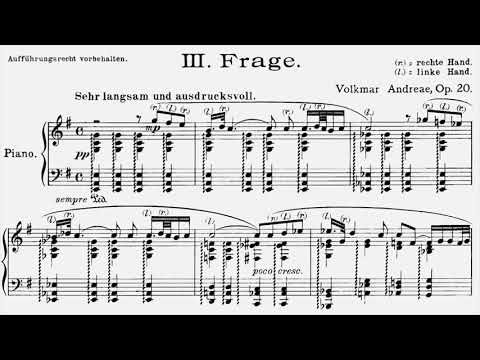 [Volkmar Andreae] Sechs Klavierstücke Op.20 (Score-Video)
