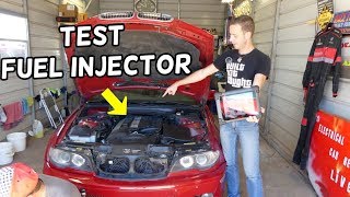 HOW TO TEST FUEL INJECTOR ON BMW E46 325i 330i 328i 323i 320i 318i 316i