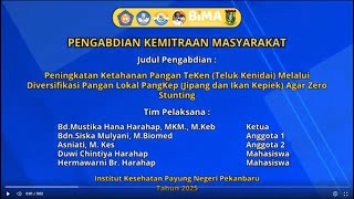 Peningkatan KetahananPangan TeKen melalui Diversifikasi PanganLokal PangKep (Jipang dan IkanKepiek1)