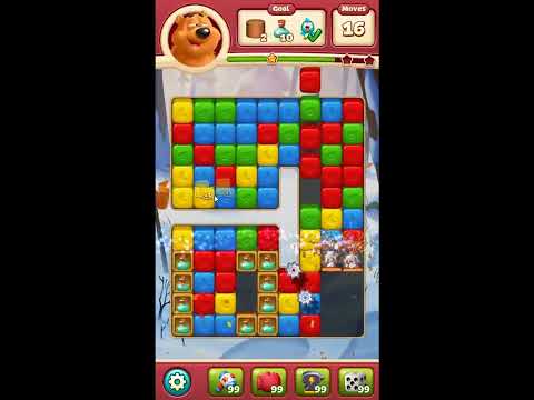 Toon Blast Level 7703 - NO BOOSTERS 🐻🐺🐱 | SKILLGAMING ✔️