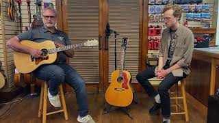 Eastman E6 slope shoulder with Gibson J50