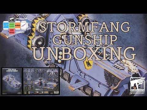 Warhammer 40k Space Wolves Stormfang Gubnship Unboxing